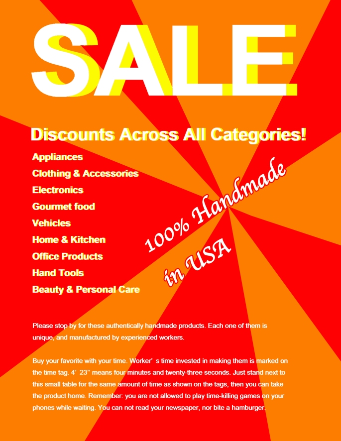 sale poster